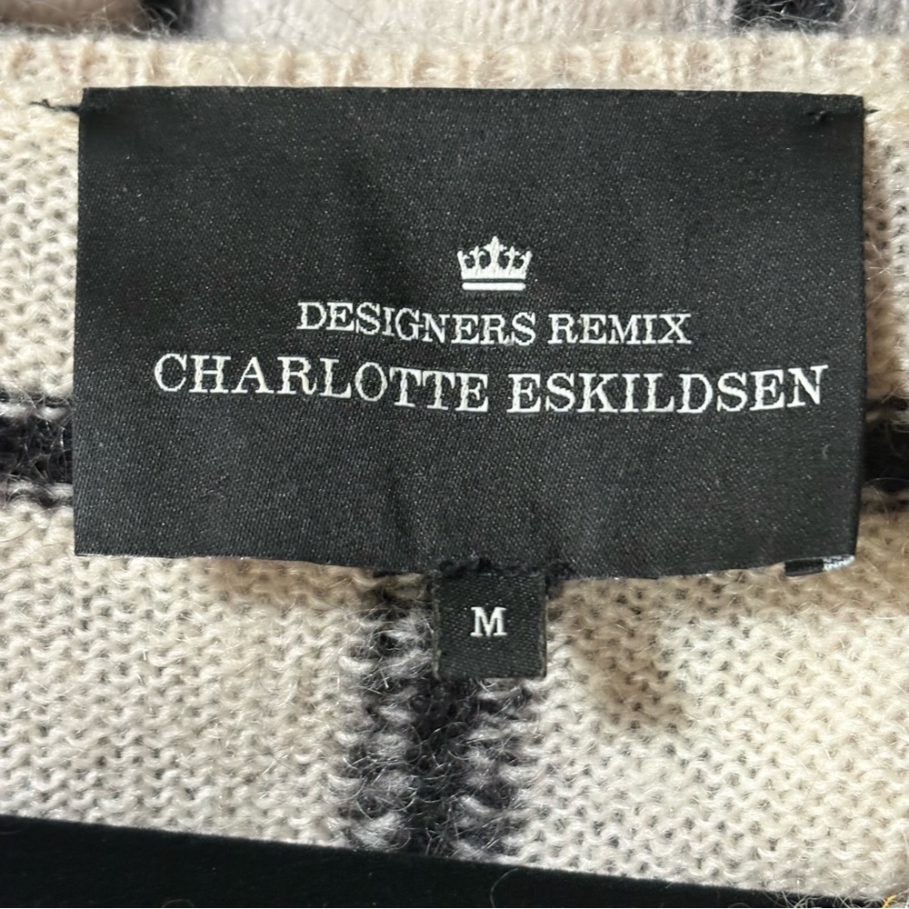 Designers Remix Charlotte Eskildsen Mohair Grid Sweater – Womens Size M - Picture 6 of 8